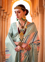 Monjolika Fashion Viscose Multi Colour Foil Print Contemporary Saree | Grocsy