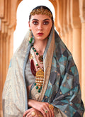 Monjolika Fashion Viscose Multi Colour Foil Print Contemporary Saree | Grocsy