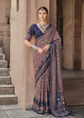 Monjolika Fashion Silk Patola Print Multi Colour Traditional Saree | Grocsy