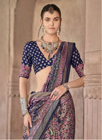 Monjolika Fashion Silk Patola Print Multi Colour Traditional Saree | Grocsy