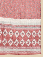Sangria Ethnic Motif-Printed Sequinned Pure-Cotton Straight Kurta With Trouser & Dupatta | Grocsy