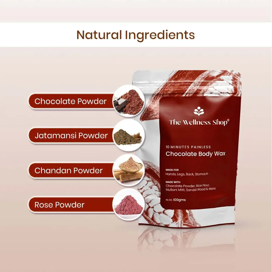 The Wellness Shop Chocolate Hair Removal Powder | Grocsy
