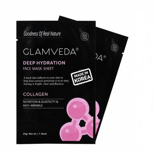 Glamveda Collagen Anti Ageing & Elasticity Sheet Mask | Grocsy