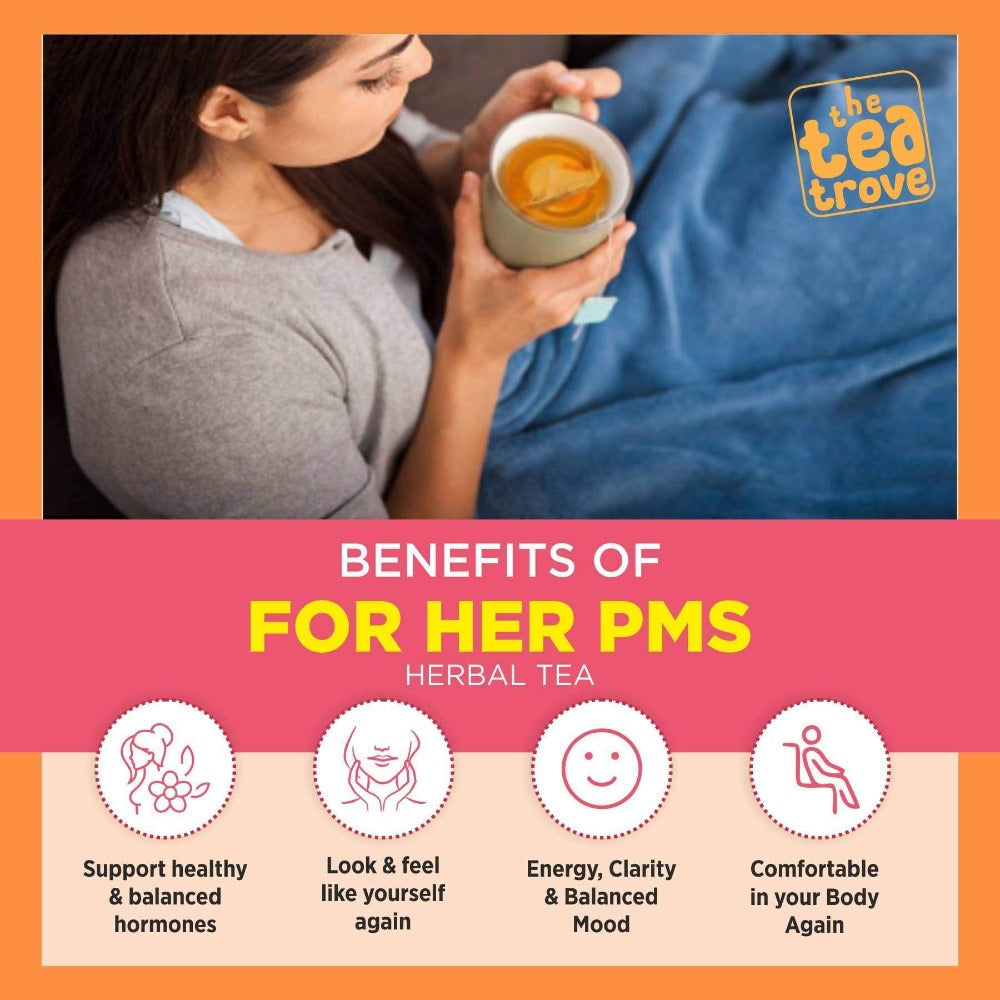 The Tea Trove - For Her PMS Herbal Tea | Grocsy