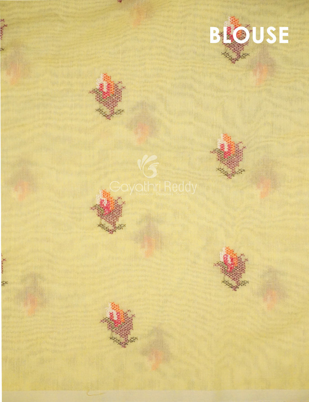 Shades of Sky Blue Chanderi Saree for Regular/Office Wear By Gayathri Reddy Designer Studio | Grocsy