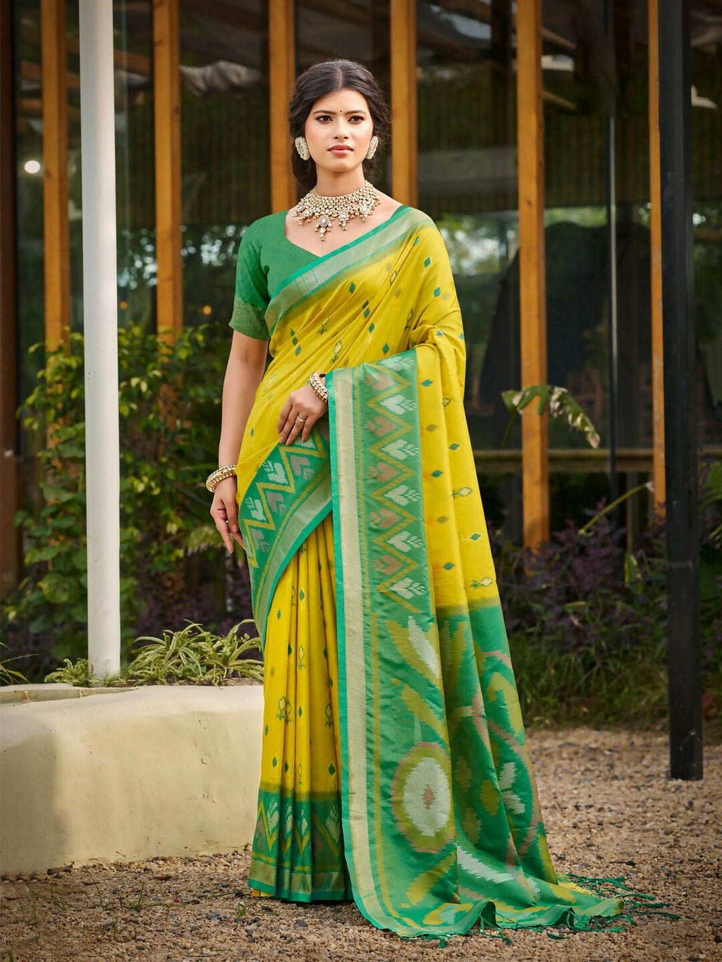 Shree Shyam Fashion Mustard Soft Silk Saree | Grocsy