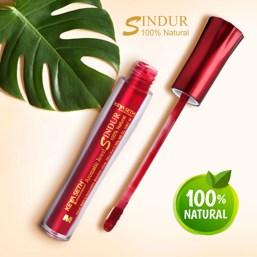 Keya Seth Aromatherapy 100% Natural Liquid Sindoor - Maroon | Grocsy