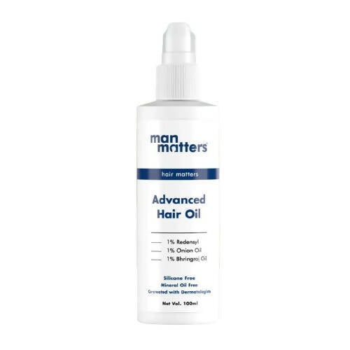 Man Matters Advanced Hair Oil With Redensyl, Onion Oil, Bhringraj, With No Side Effects | Grocsy