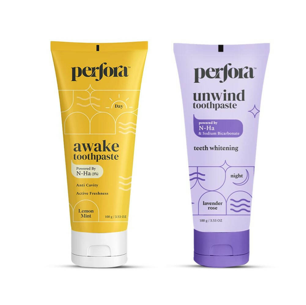 Perfora The Daily Routine Awake & Unwind Toothpaste Combo | Grocsy