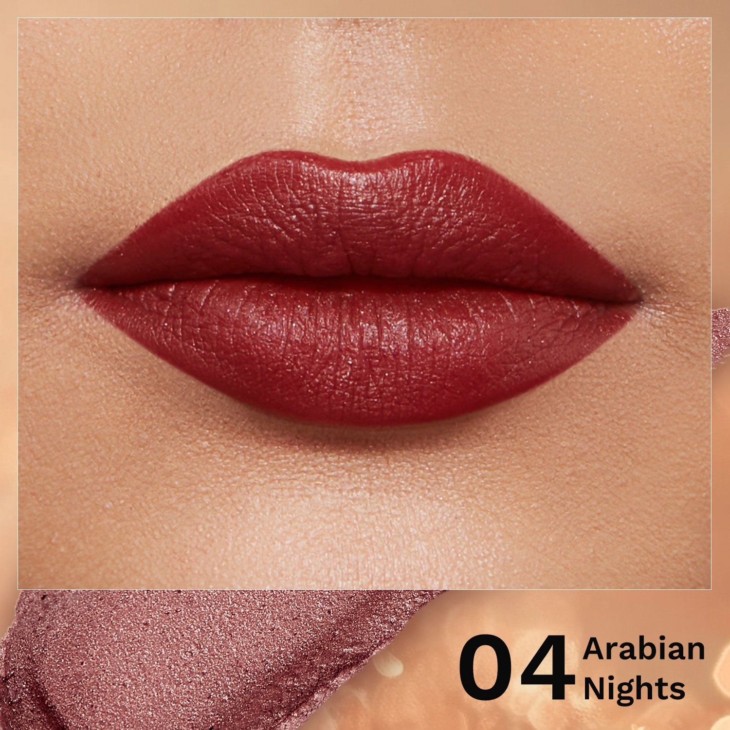 Pilgrim Glitter Lipstick With Matte Finish - Arabian Nites04 | Grocsy