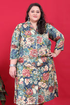 Monjolika Fashion Multicolor Rayon Floral Print Classic Co-Ord Set | Grocsy