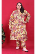Monjolika Fashion Multicolor Rayon Floral Print Classic Co-Ord Set | Grocsy