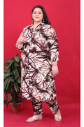 Monjolika Fashion Maroon Colour Rayon Floral Print Classic Co-Ord Set | Grocsy