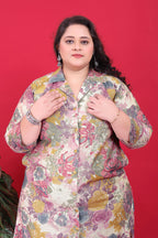 Monjolika Fashion Multicolor Rayon Floral Print Classic Co-Ord Set | Grocsy