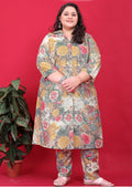 Monjolika Fashion Multicolor Rayon Floral Print Classic Co-Ord Set | Grocsy