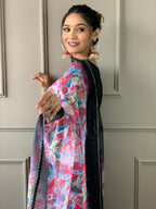 The52 Viscose Fabric work Straight cut Kurta, Pant and Dupatta Set | Grocsy