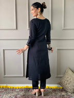 The52 Viscose Fabric work Straight cut Kurta, Pant and Dupatta Set | Grocsy