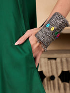 InWeave Forest Green Short Kurta | Grocsy