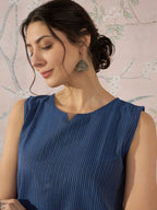 InWeave Blue Kantha W/S Top | Grocsy