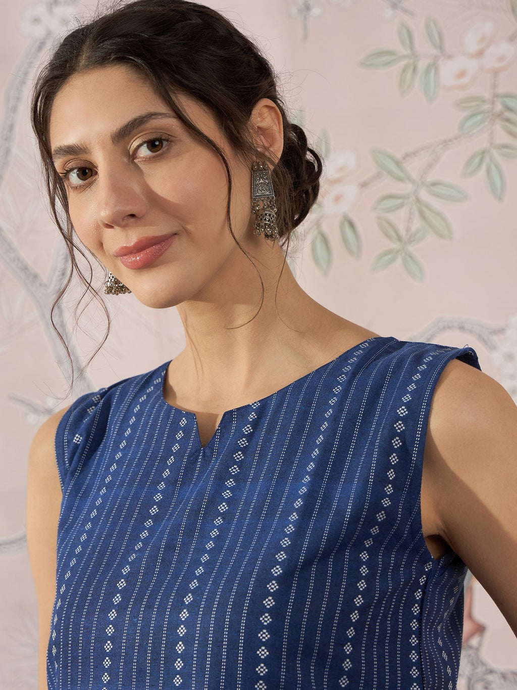 InWeave Indigo Striped Kantha W/S Top | Grocsy