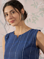 InWeave Indigo Striped Kantha W/S Top | Grocsy