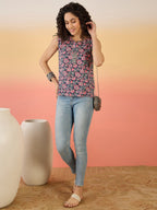 InWeave Navy Different W/S Top | Grocsy