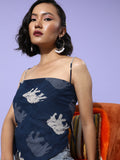 InWeave Blue Elephant Scarf Top | Grocsy