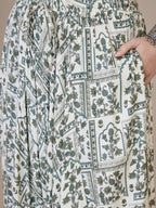 InWeave Sea Green Ethnic Window Harem Pant | Grocsy