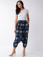 InWeave Elephant Print Harem Pants | Grocsy