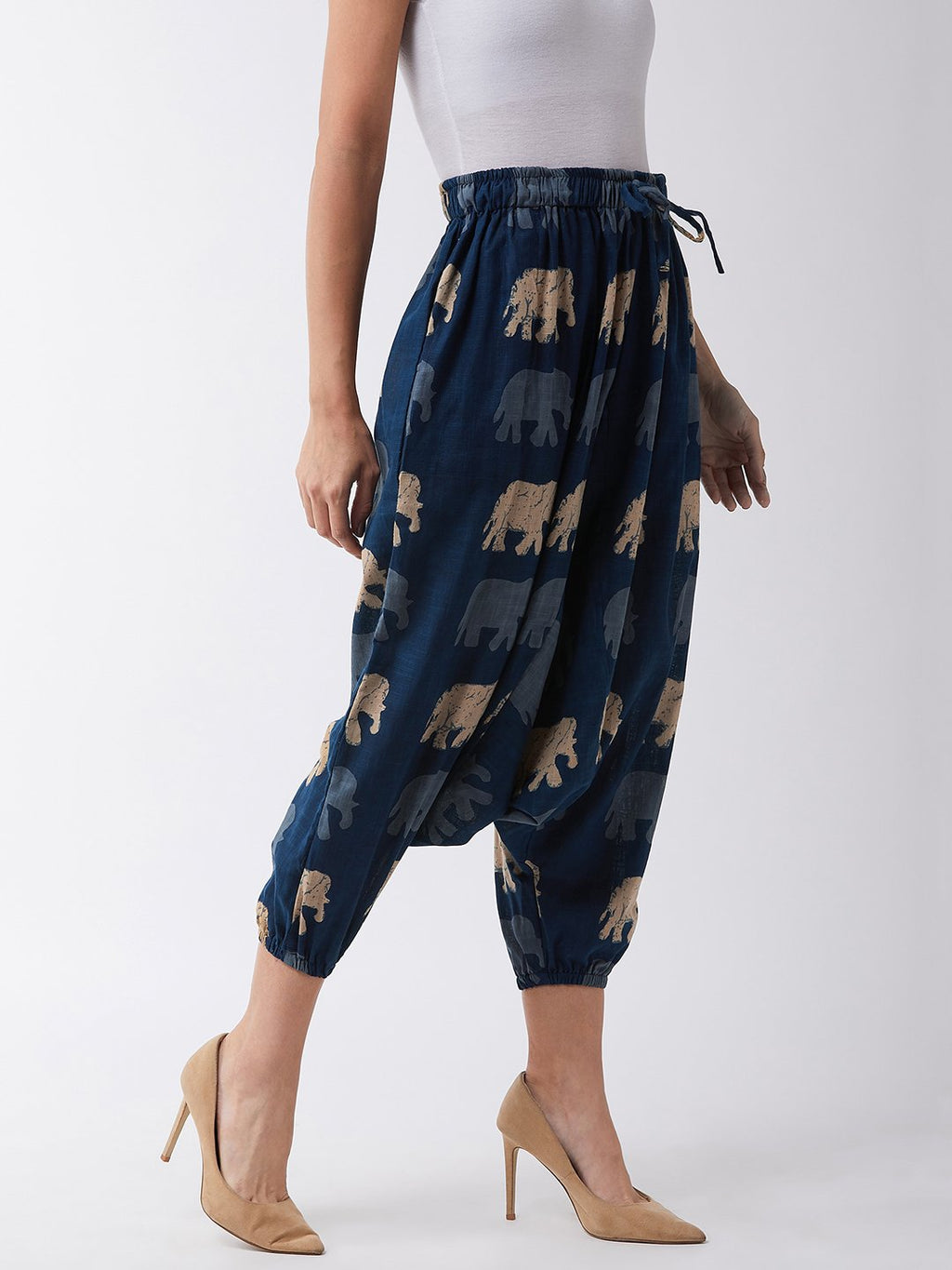 InWeave Elephant Print Harem Pants | Grocsy