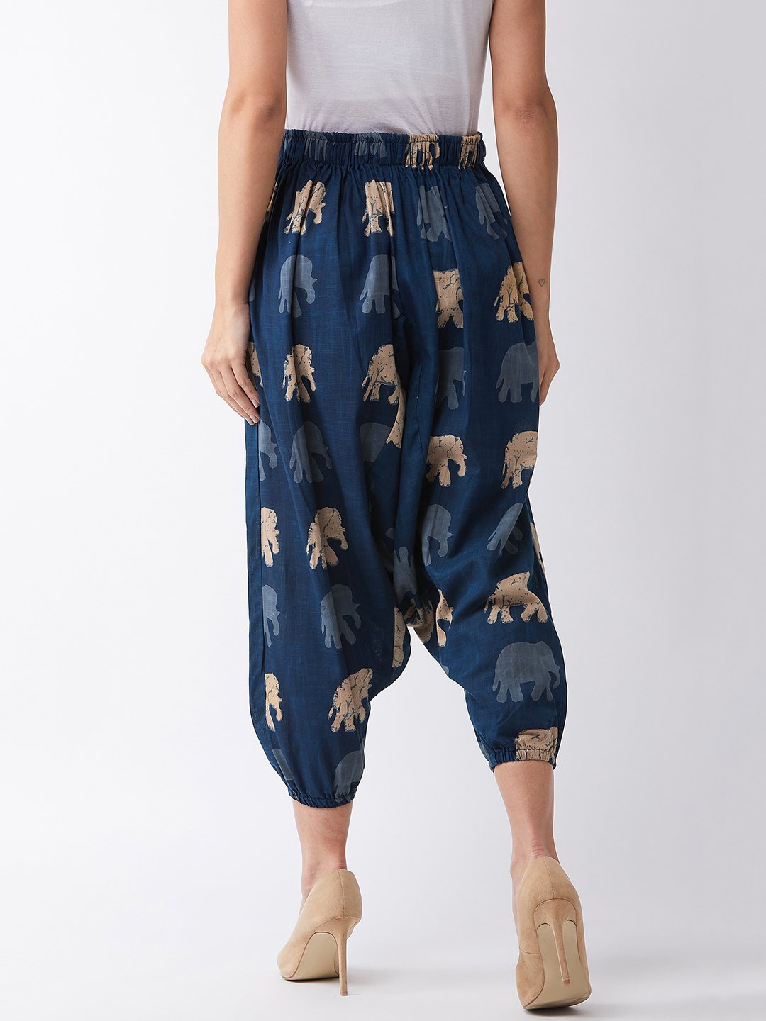 InWeave Elephant Print Harem Pants | Grocsy