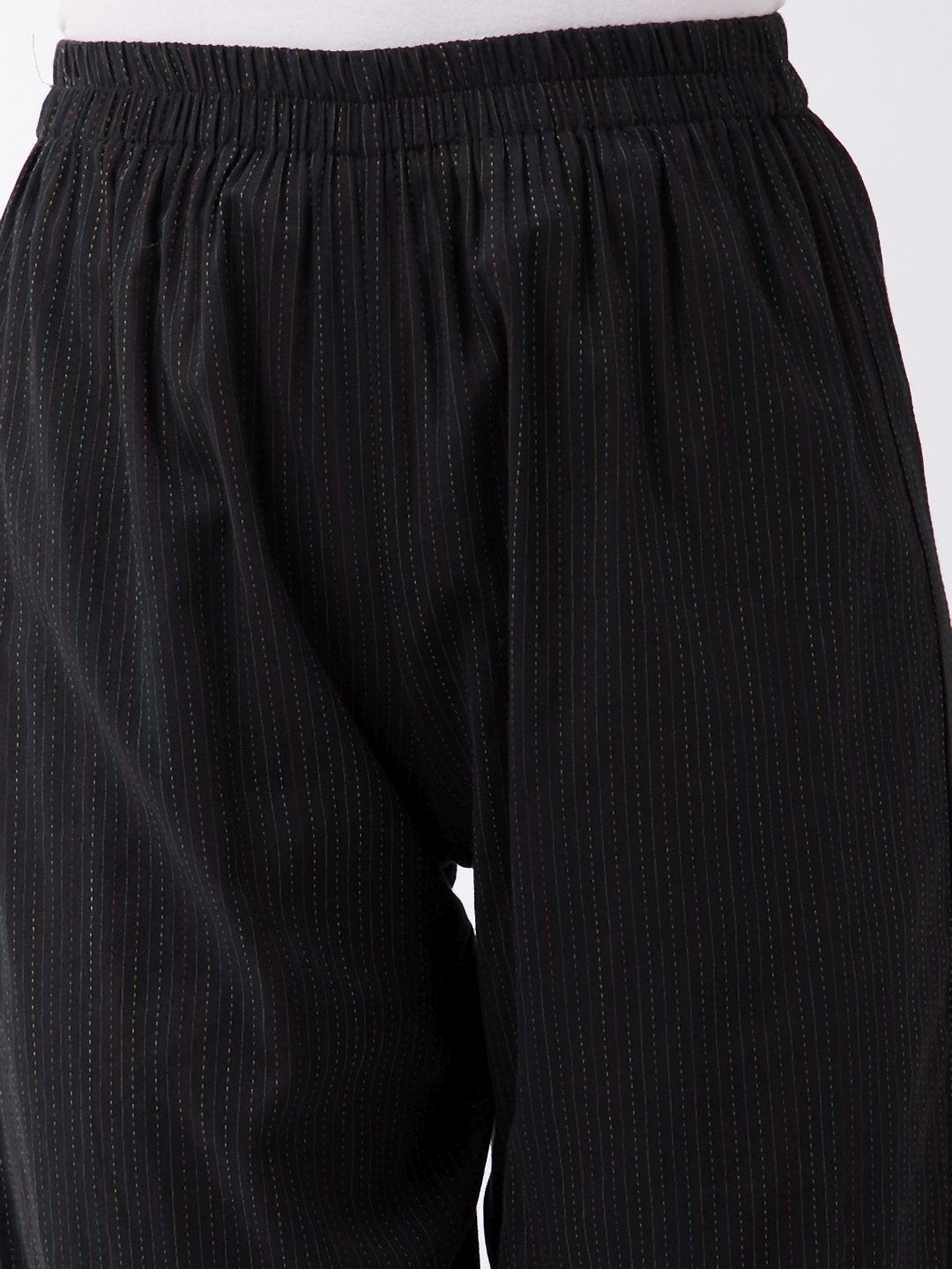 InWeave Black Kantha Pant | Grocsy