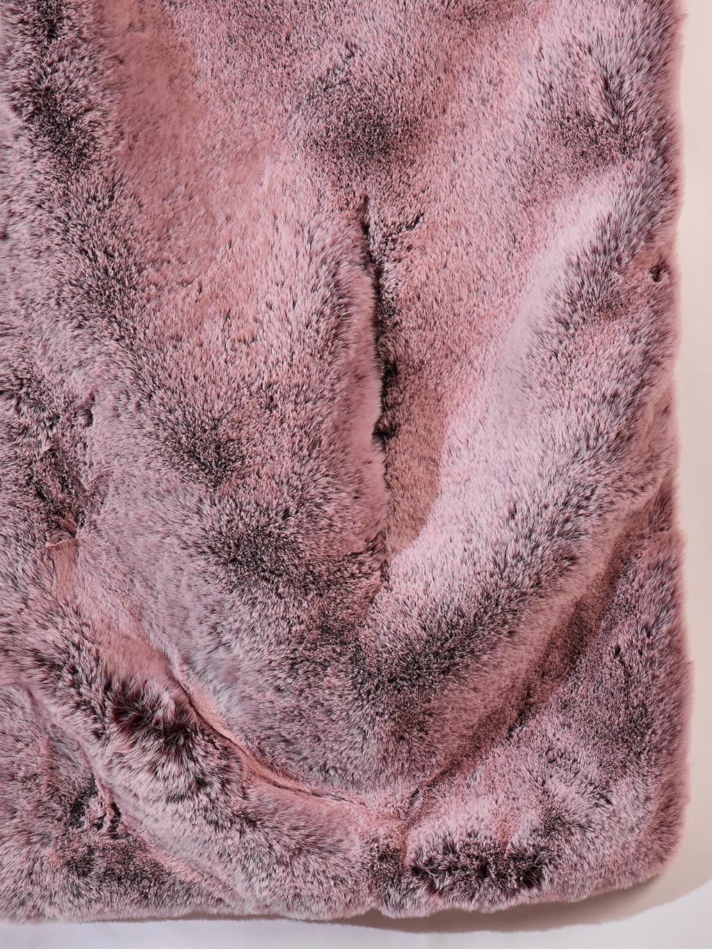 InWeave Maroon Icy Snowy Rabbit Faux Fur Cape | Grocsy
