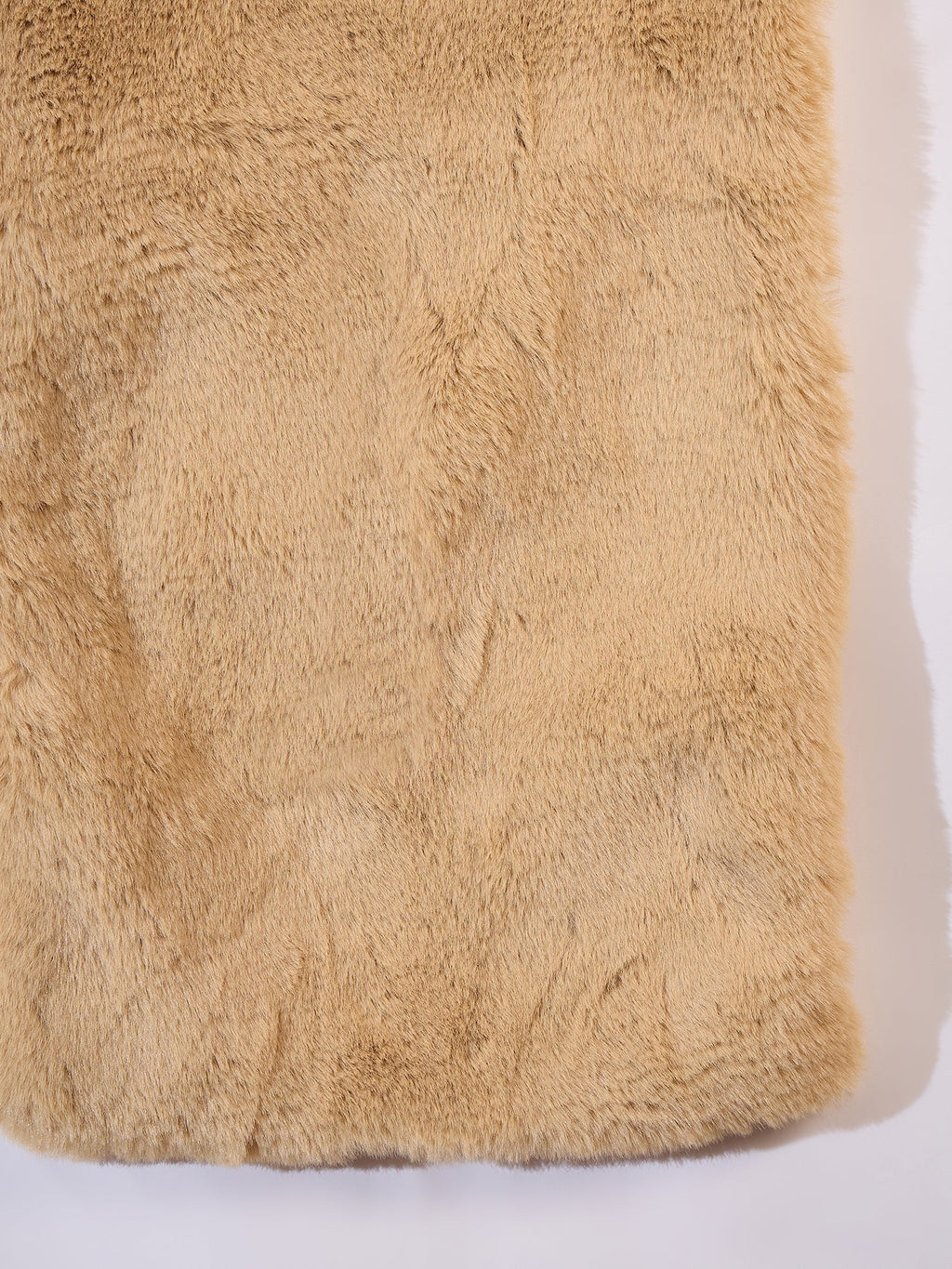 InWeave Beige Rabit Faux Fur Cape | Grocsy