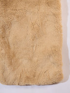 InWeave Beige Rabit Faux Fur Cape | Grocsy
