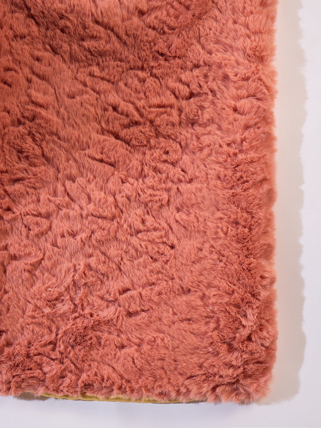 InWeave Coral Rabbit Faux Fur Cape | Grocsy