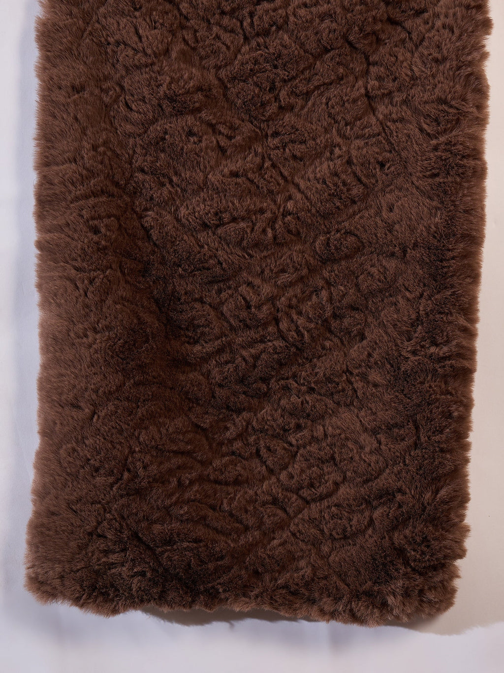 InWeave Dull Brown Rabbit Faux Fur Cape | Grocsy