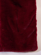 InWeave Burgundy Faux Fur Cape | Grocsy