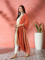 InWeave Rust Solid Velvet Shawl | Grocsy