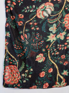 InWeave Black Printed Velvet Shawl | Grocsy
