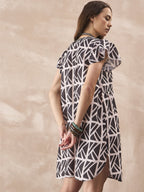 InWeave Black Ivory Short Dress | Grocsy