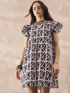 InWeave Black Ivory Short Dress | Grocsy