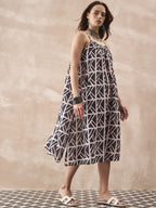 InWeave Black Ivory Strappy Dress | Grocsy