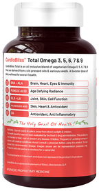 Bliss Welness Heart, Brain & Skin Health Penta Omega Veg Softgel | Grocsy