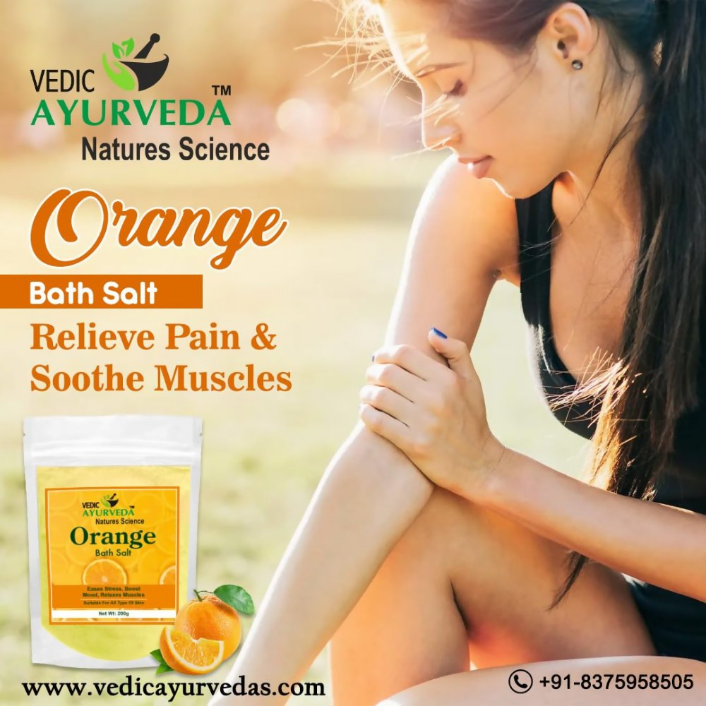 VedicAyurveda Orange Bath Salt | Grocsy