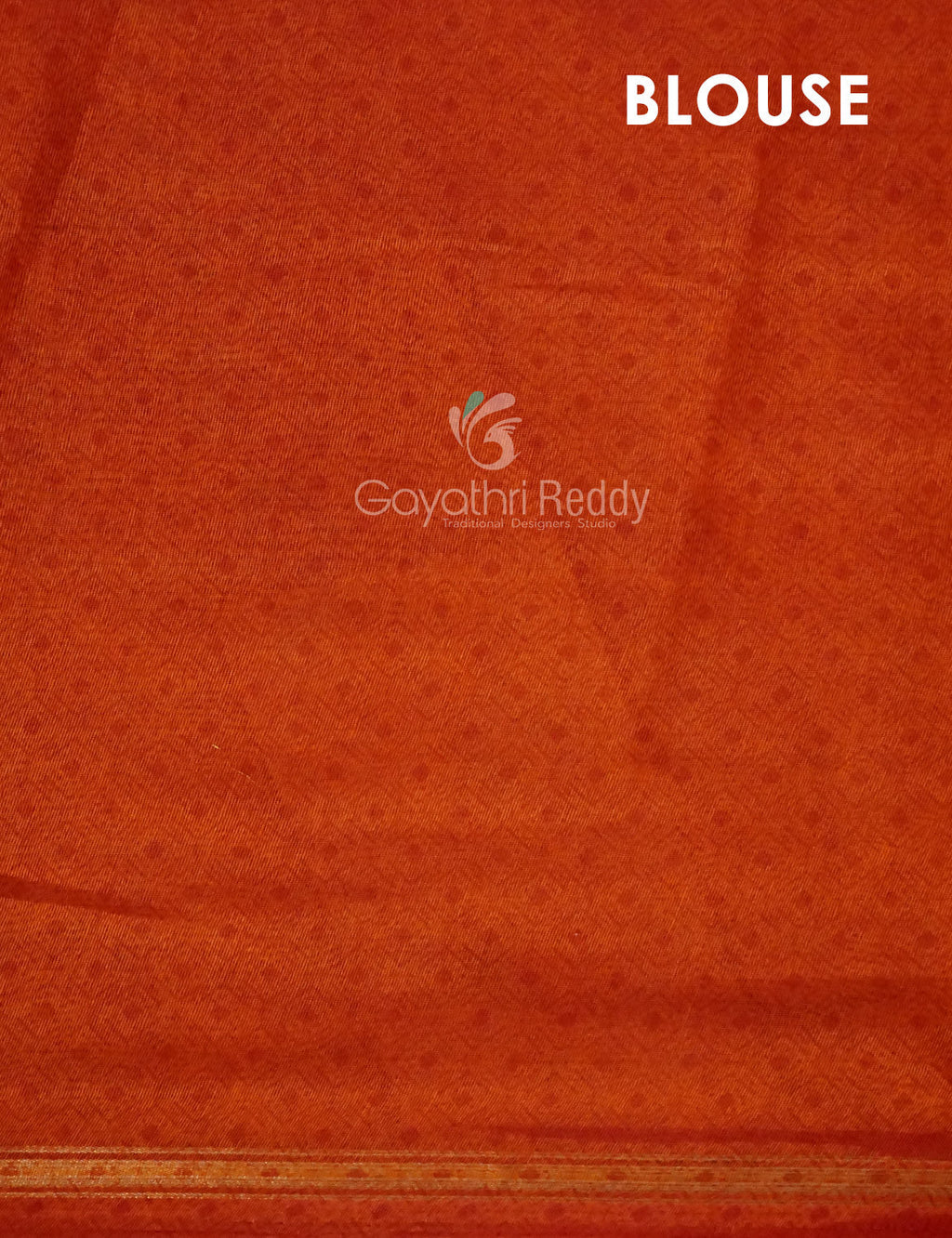 Dark Leaf Green Printed Semi Chanderi Saree By Gayathri Reddy Designer Studio | Grocsy