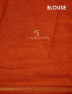 Dark Leaf Green Printed Semi Chanderi Saree By Gayathri Reddy Designer Studio | Grocsy
