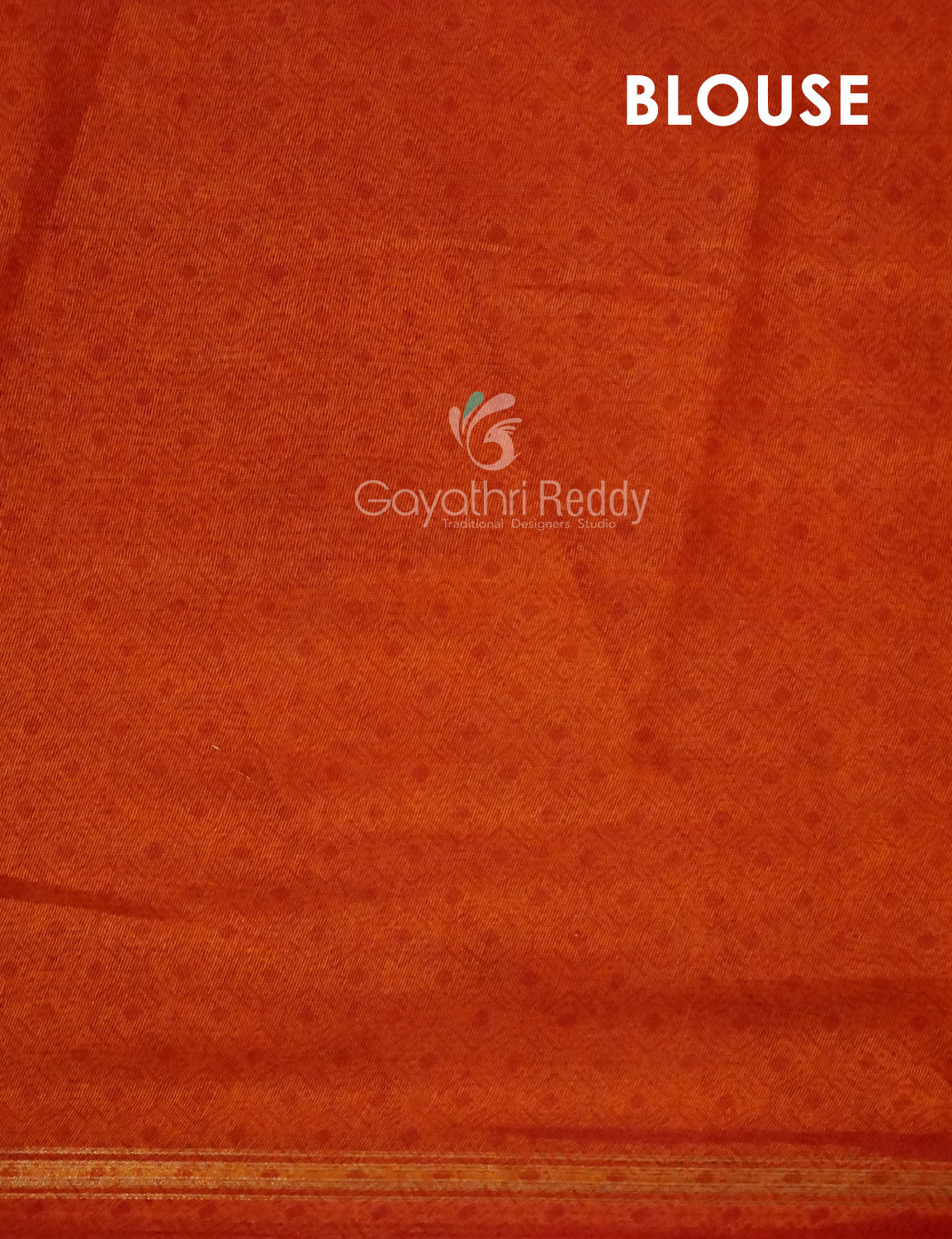 Dark Leaf Green Printed Semi Chanderi Saree By Gayathri Reddy Designer Studio | Grocsy