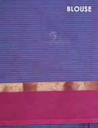 Dual Shade of Sky Blue And Violet Pure Mangalgiri Cotton By Gayathri Reddy Designer Studio | Grocsy