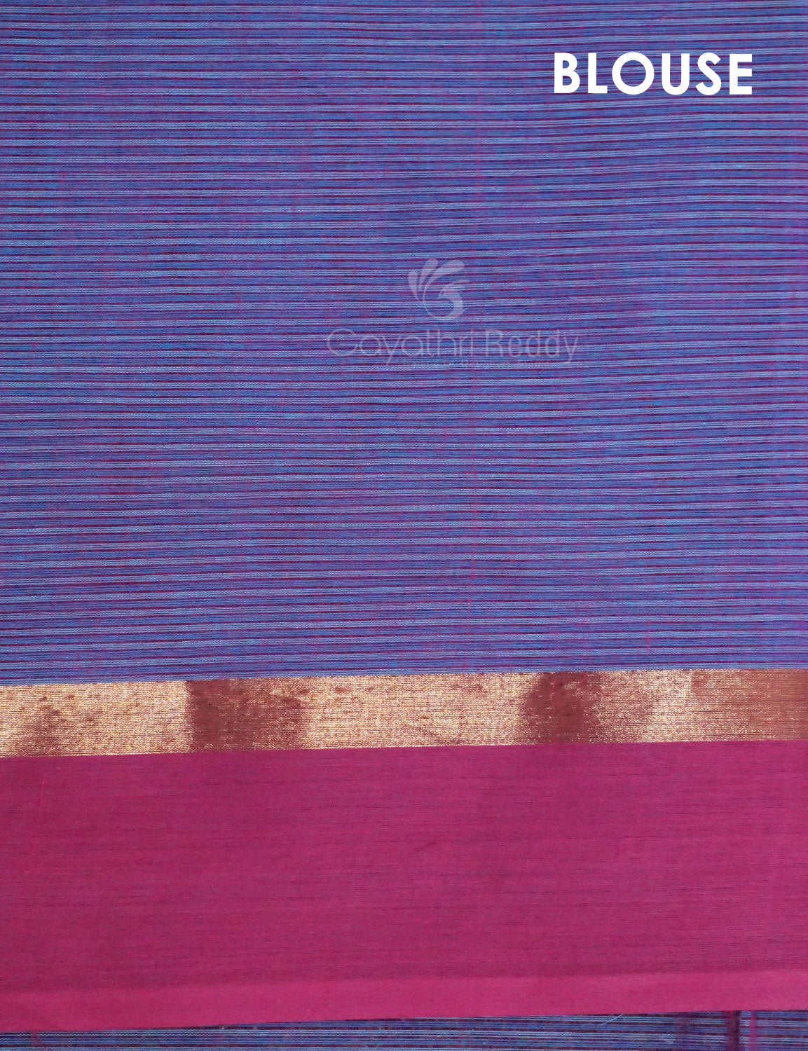 Dual Shade of Sky Blue And Violet Pure Mangalgiri Cotton By Gayathri Reddy Designer Studio | Grocsy